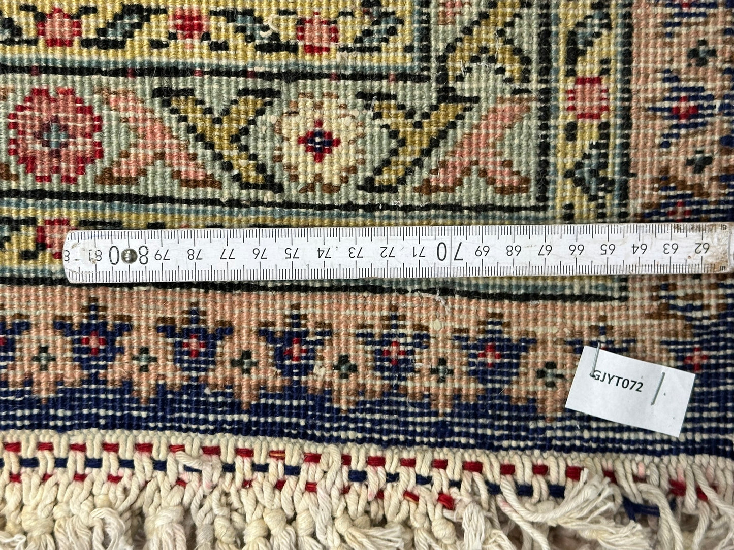 Handgeknüpfter Täbriz Mahi Teppich Fein 367x277 cm