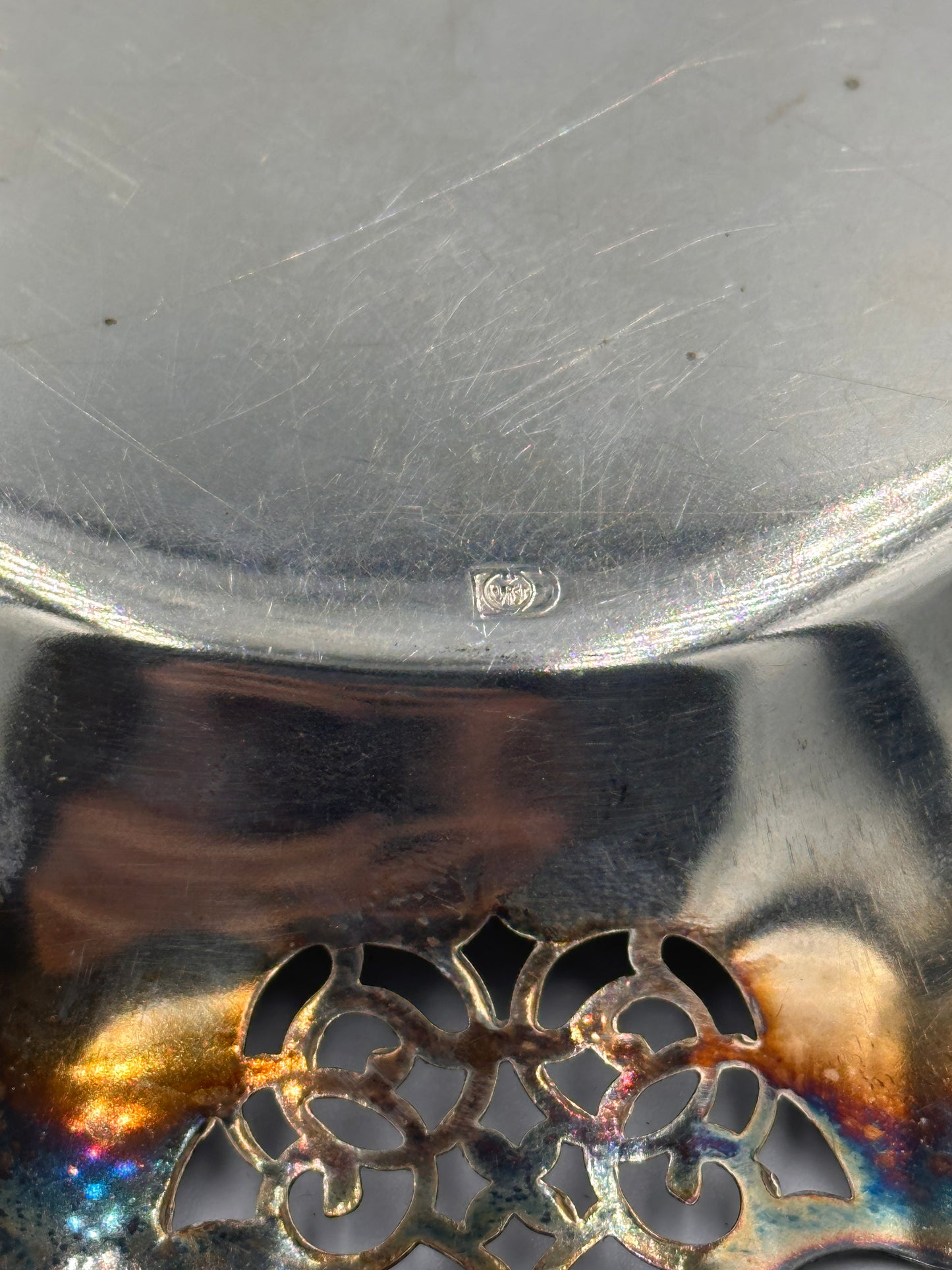 Vintage Silberschale im Jugendstil