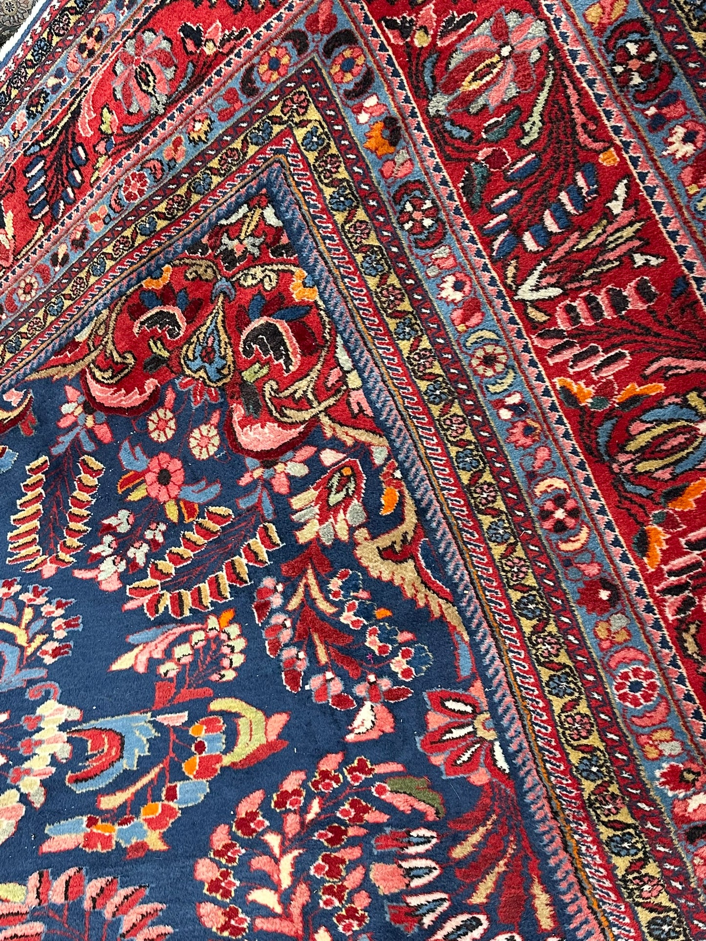 Antik Orientteppich handgeknüpft Lilian antik Naturfarben 420x333 cm