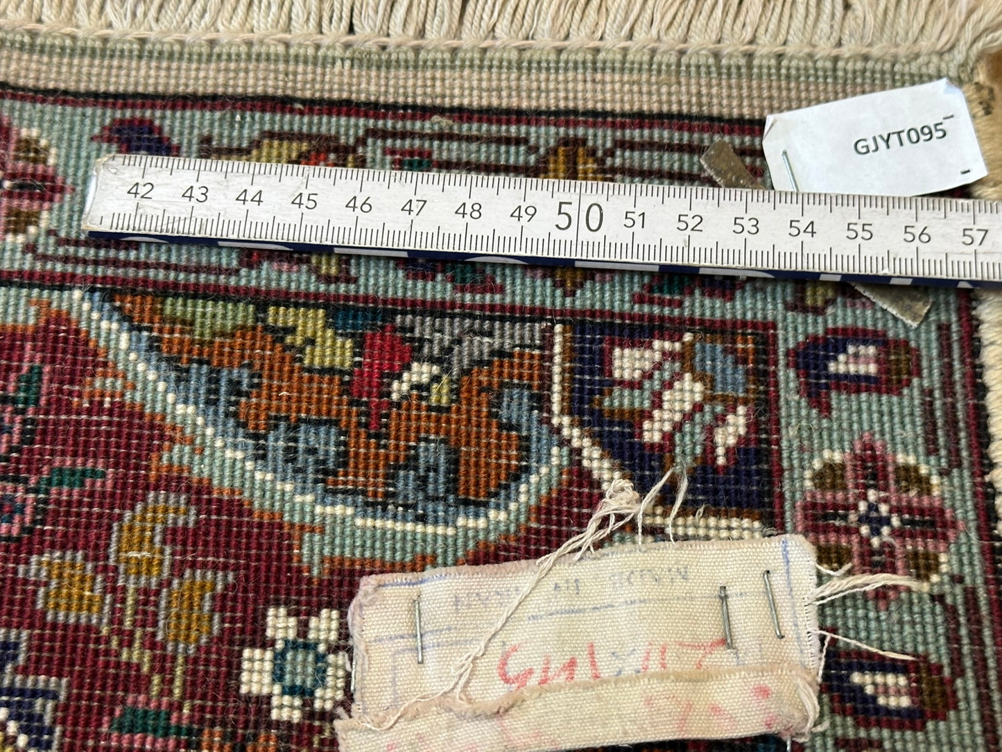 Handgeknüpfter Perser Teppich Täbriz 210x145 cm – Wolle mit Seide