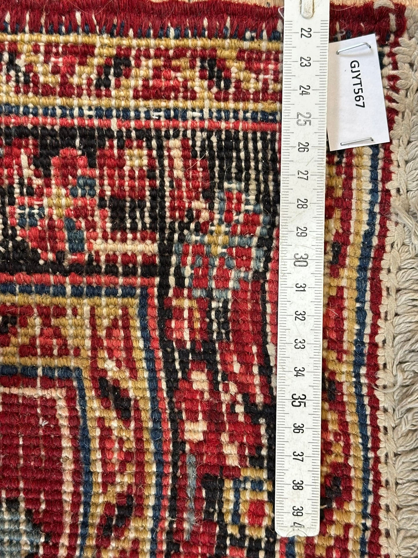 Orientteppich handgeknüpft Heriz / Karadja Naturfarben 340x93 cm