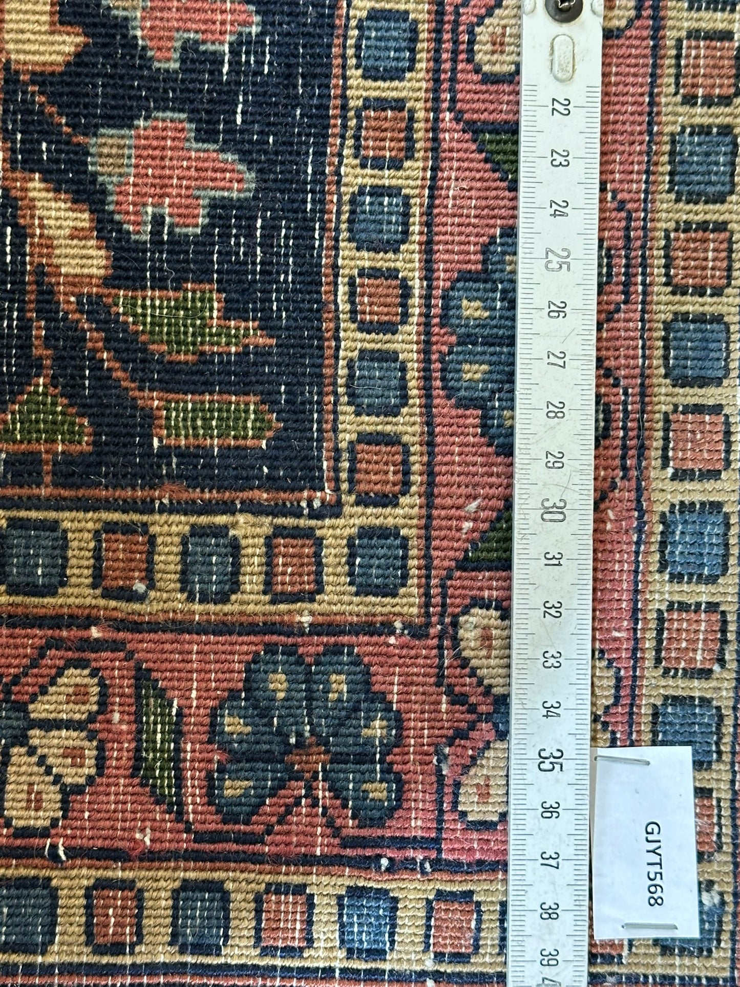 Antik Orientteppich handgeknüpft Sarough Re-Import 164x90 cm