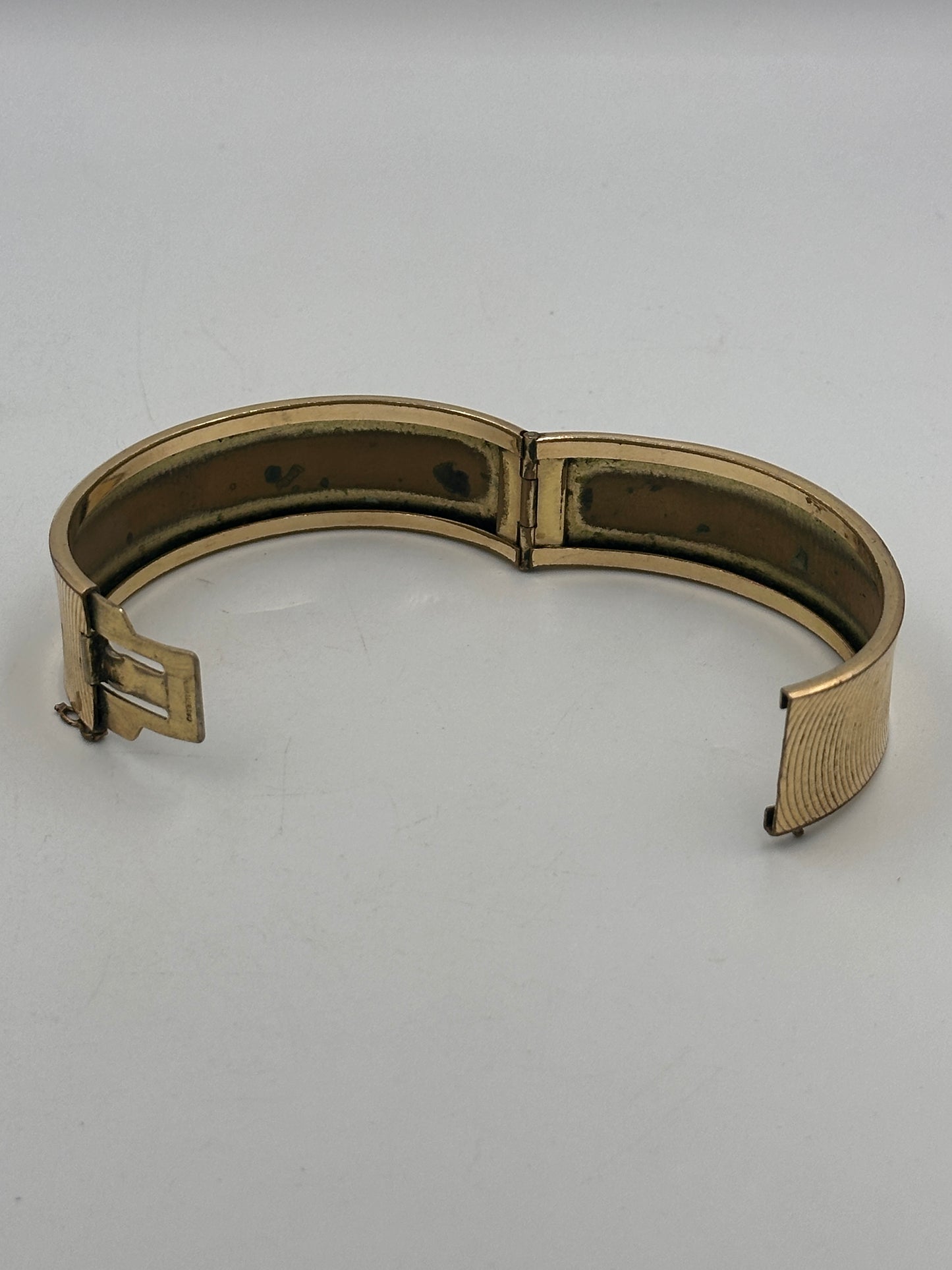 Vintage Armreif Vergoldet Massiv