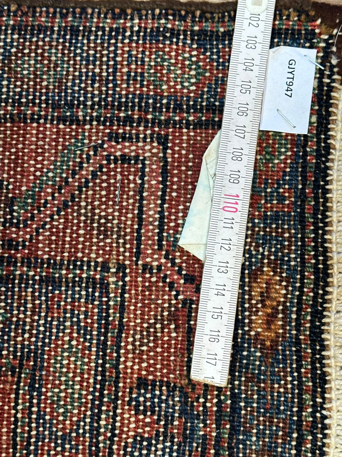 Antiker Orientteppich handgeknüpft Malayer 185x110 cm