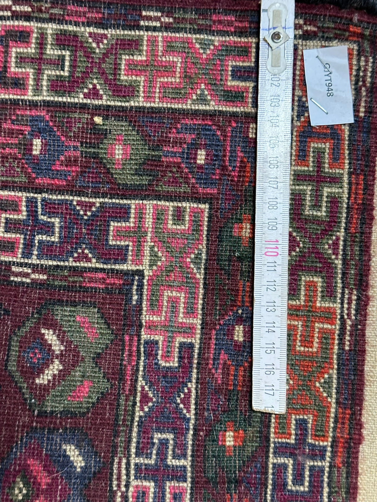 Antiker Orientteppich handgeknüpft UDSSR Jomut Buchara Tekke 145x103 cm