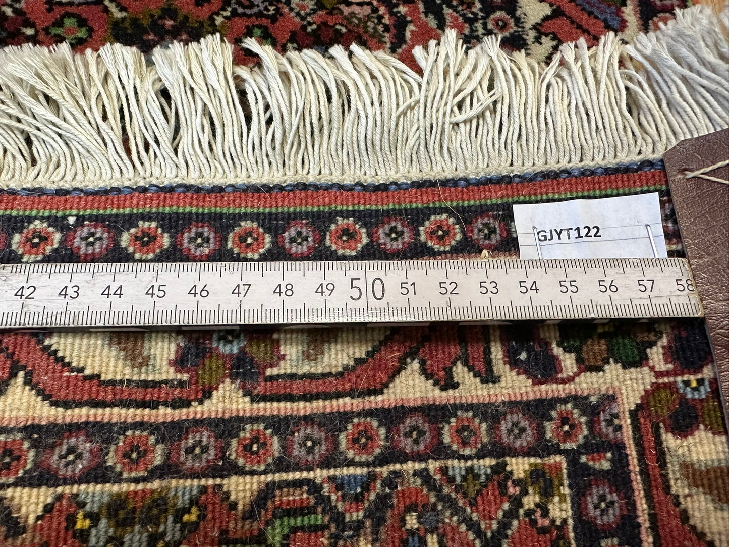 Orientteppich handgeknüpft Bidjar 64x52 cm Medallion