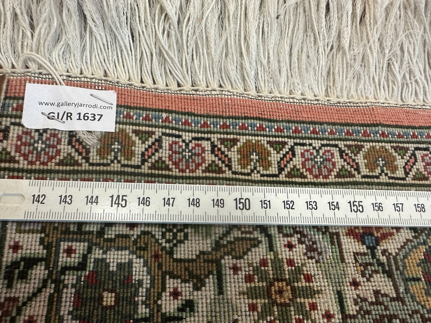 Handgeknüpfter Perser Orientteppich - Täbriz Mahi mit Seide 150x100 cm