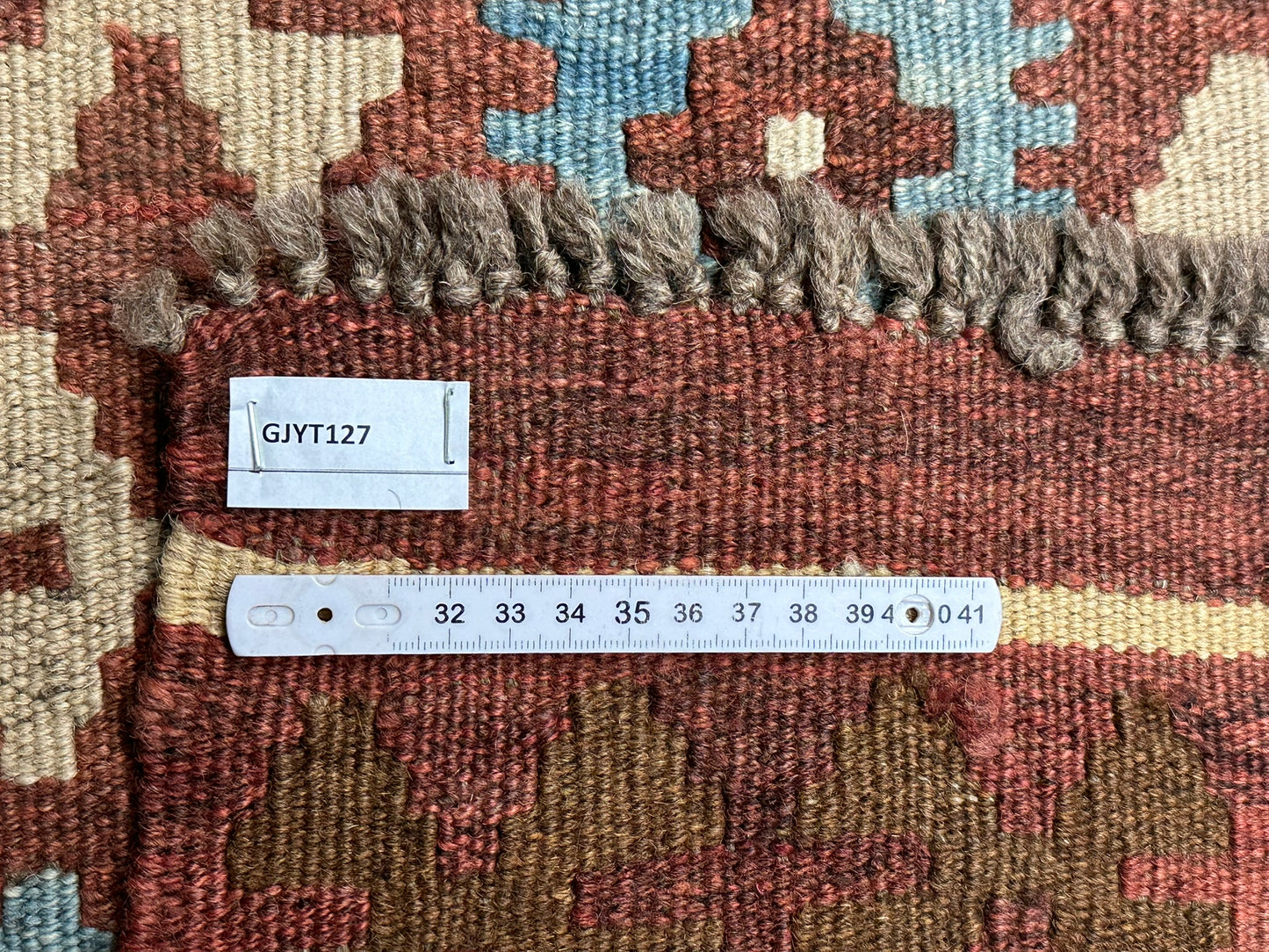 Handgeknüpfter Kelim Teppich 413x240 cm Naturfarben aus der Türkei antik