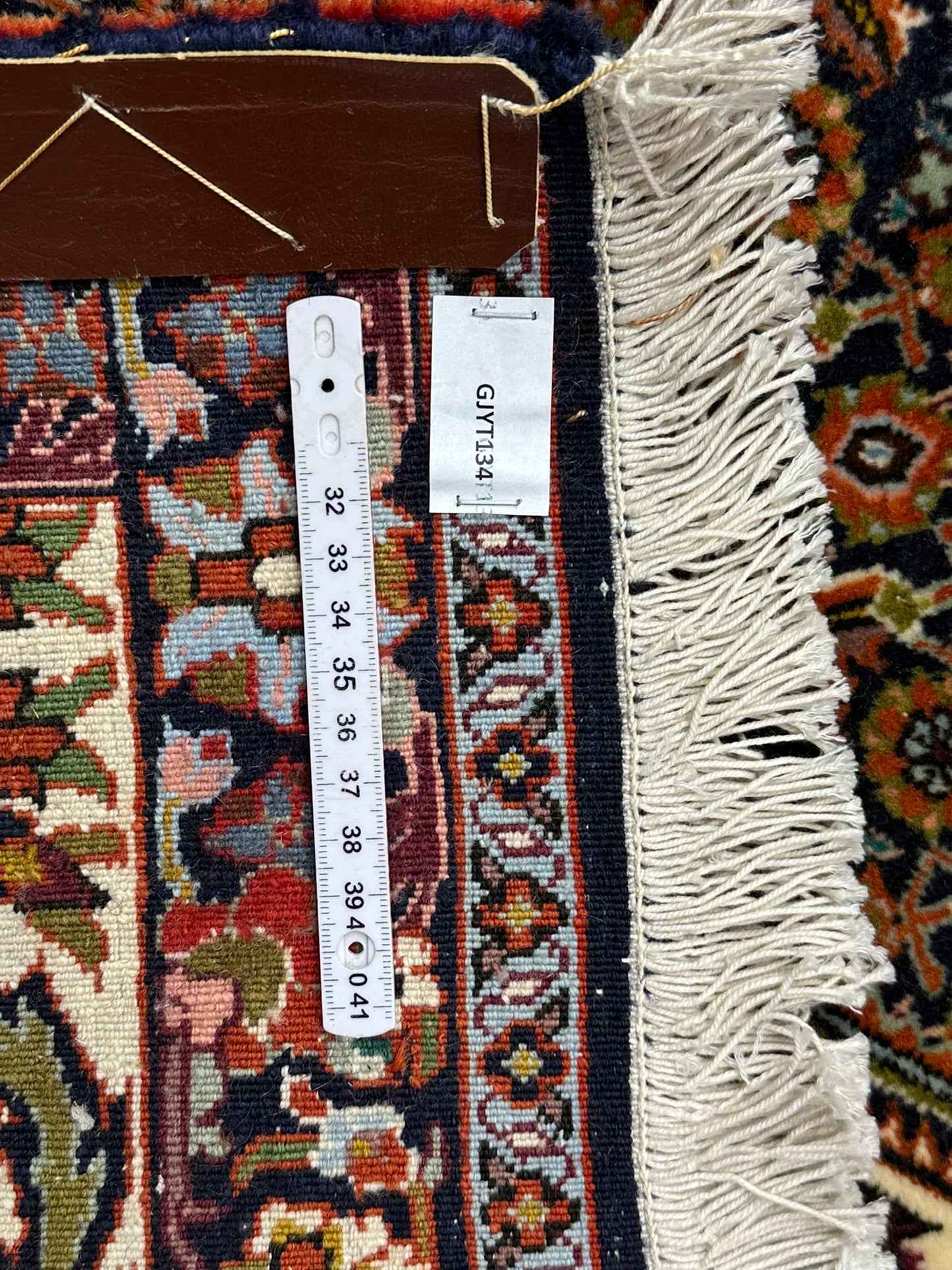 Orientteppich handgeknüpft 390x294 cm Bidjar Korkwolle