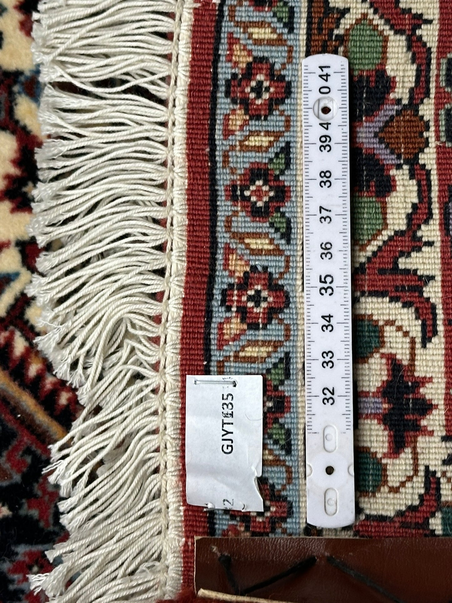 Orientteppich handgeknüpft 387x300 cm Bidjar Korkwolle