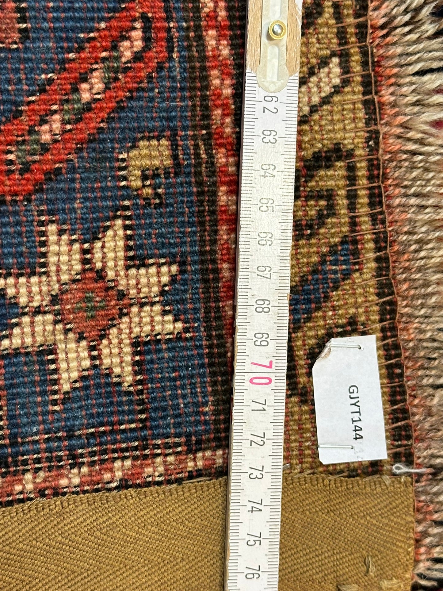 Orientteppich handgeknüpft Kazak Antik 256x124 cm