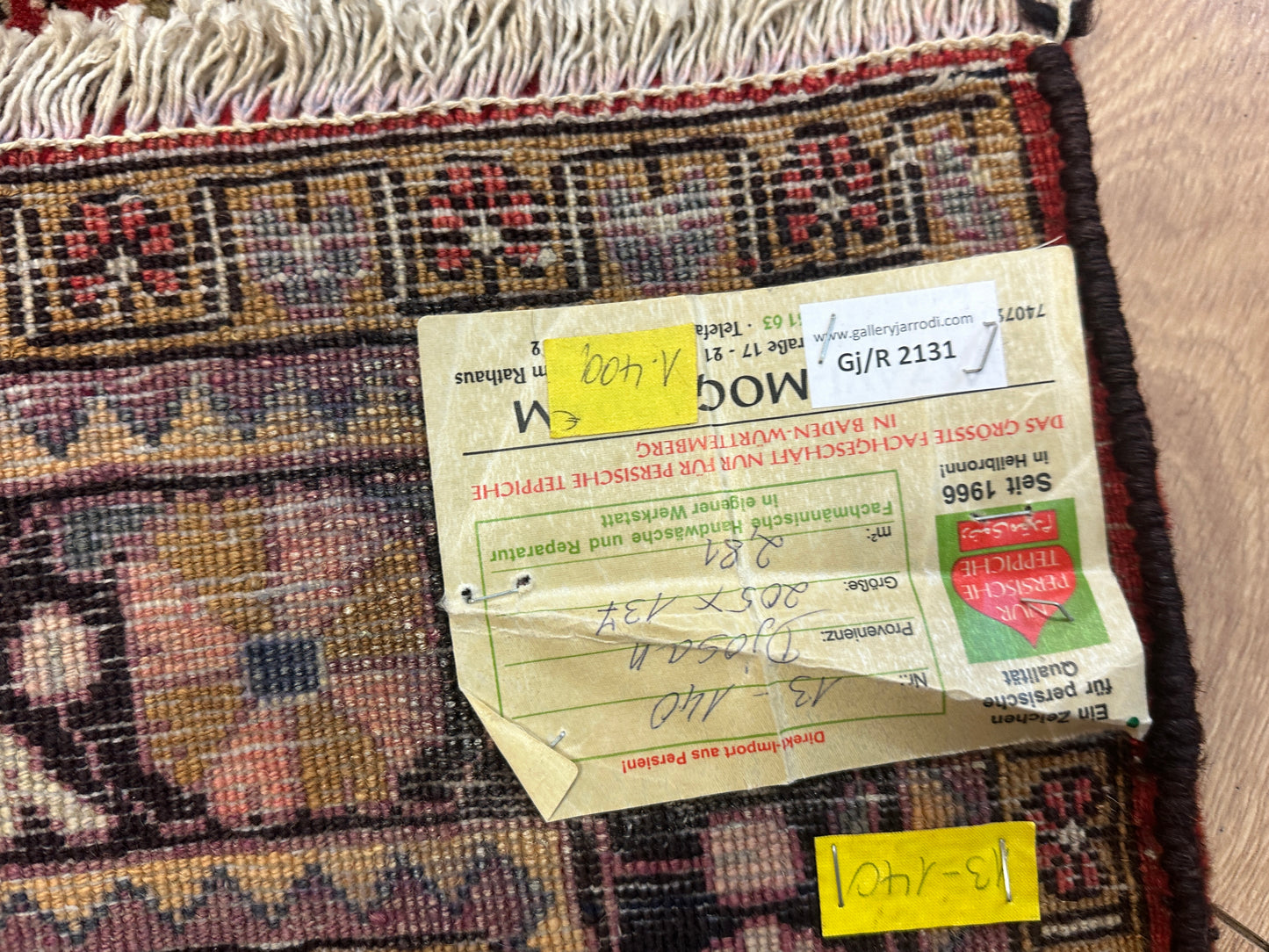 Handgeknüpfter Perser Orientteppich Djosan 210x140 cm