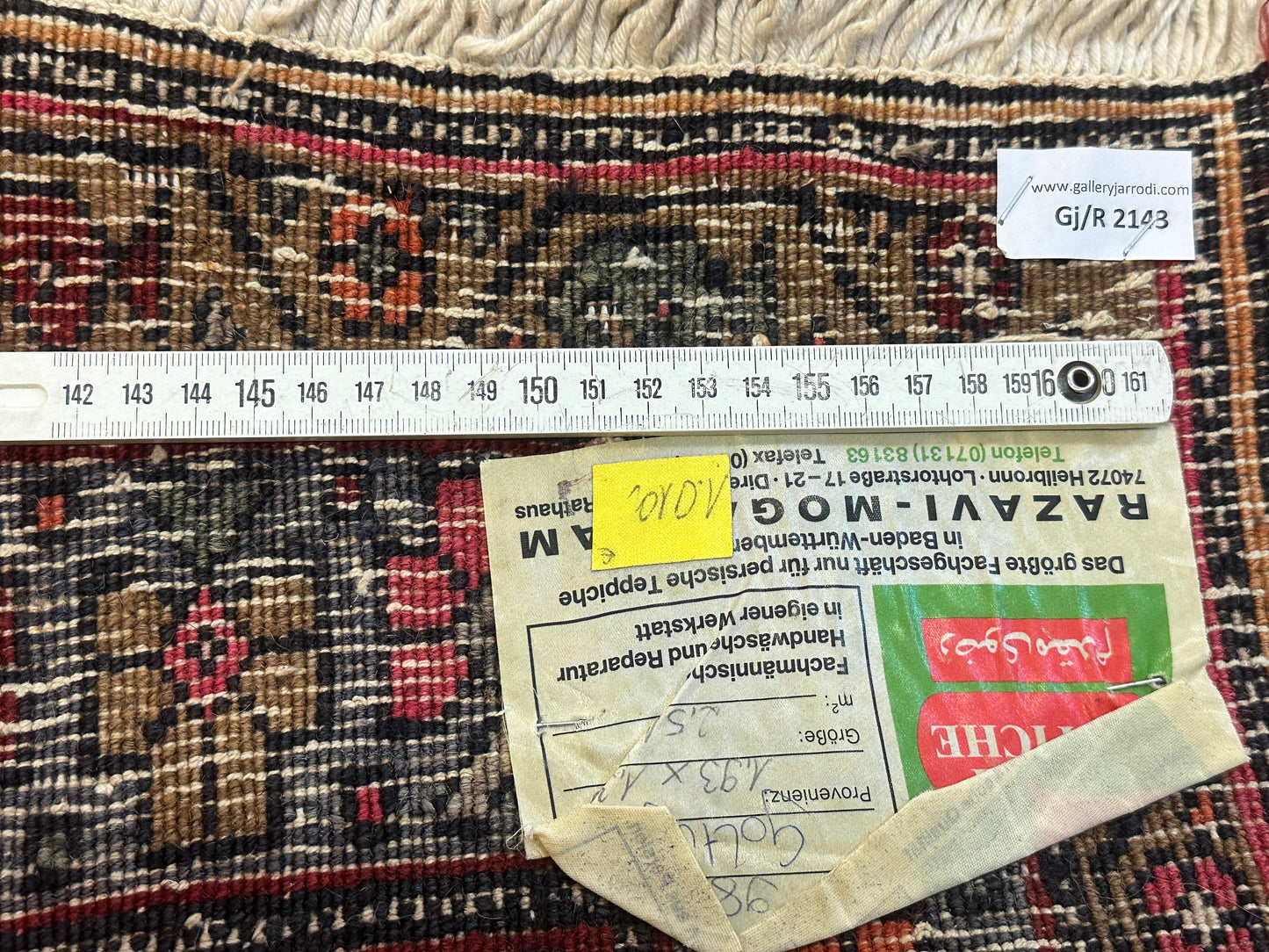 Handgeknüpfter Perser Orientteppich Goltugh 190x130 cm