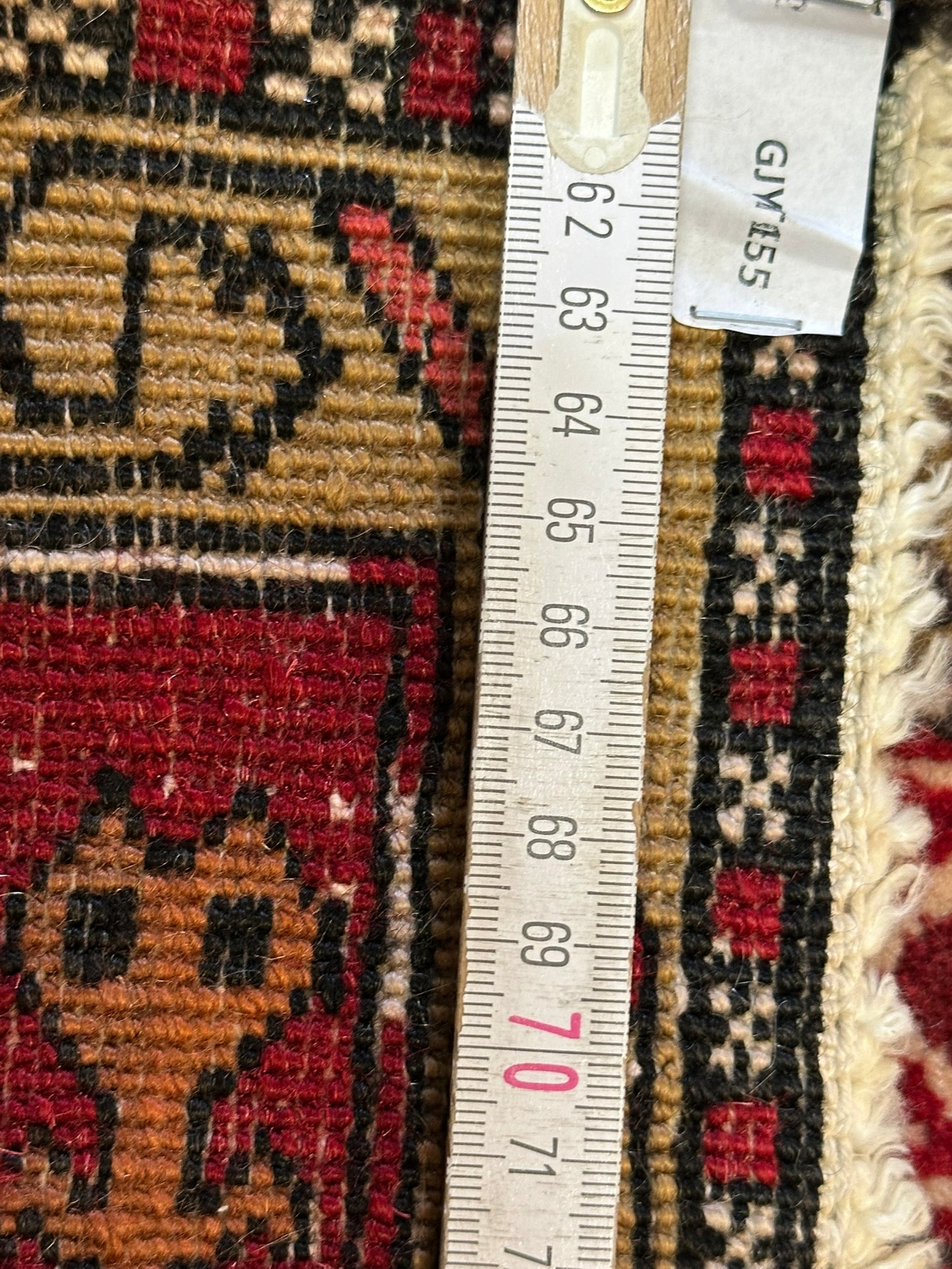 Orientteppich handgeknüpft 312x110 cm Meschgin Naturfarben