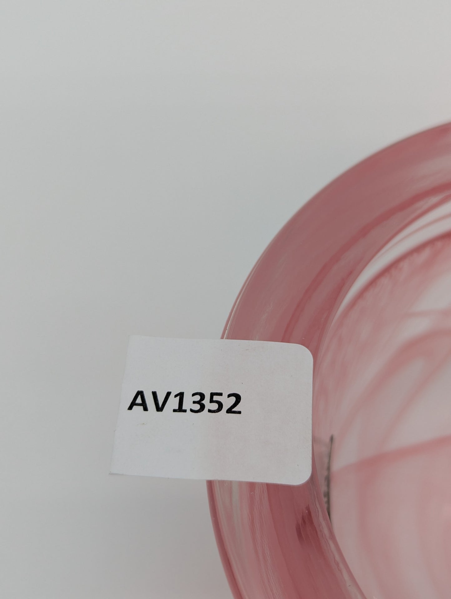 Majoli Line Glas Schale Rosa Transparent Vintage Design Dekoschale Bonboniere