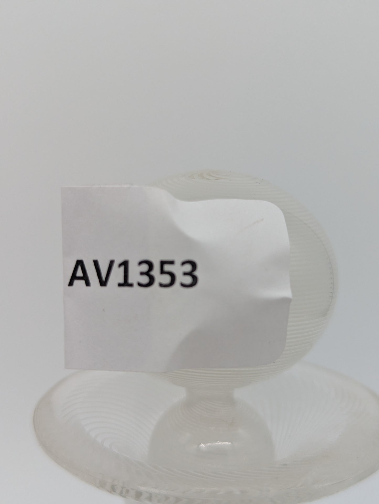 Murano Stil Karaffe Glasvase mit Stöpsel und filigranem Muster Vintage