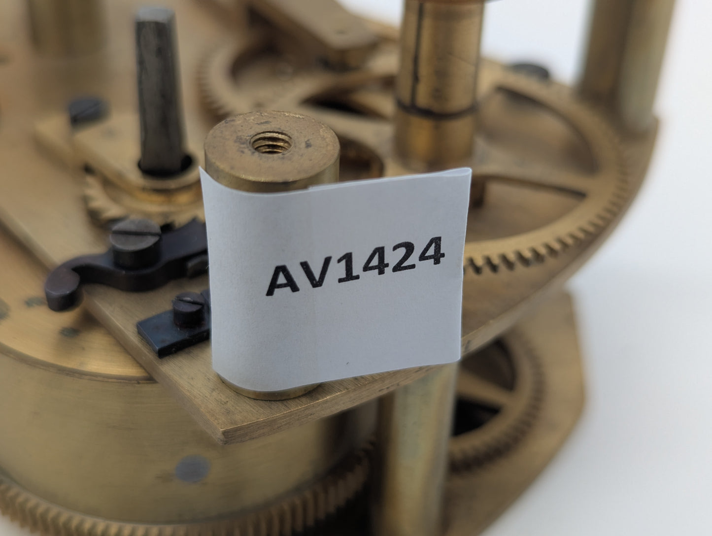 Uhrwerk Mechanisches Registrierwerk Messing mit Diagrammscheibe Vintage