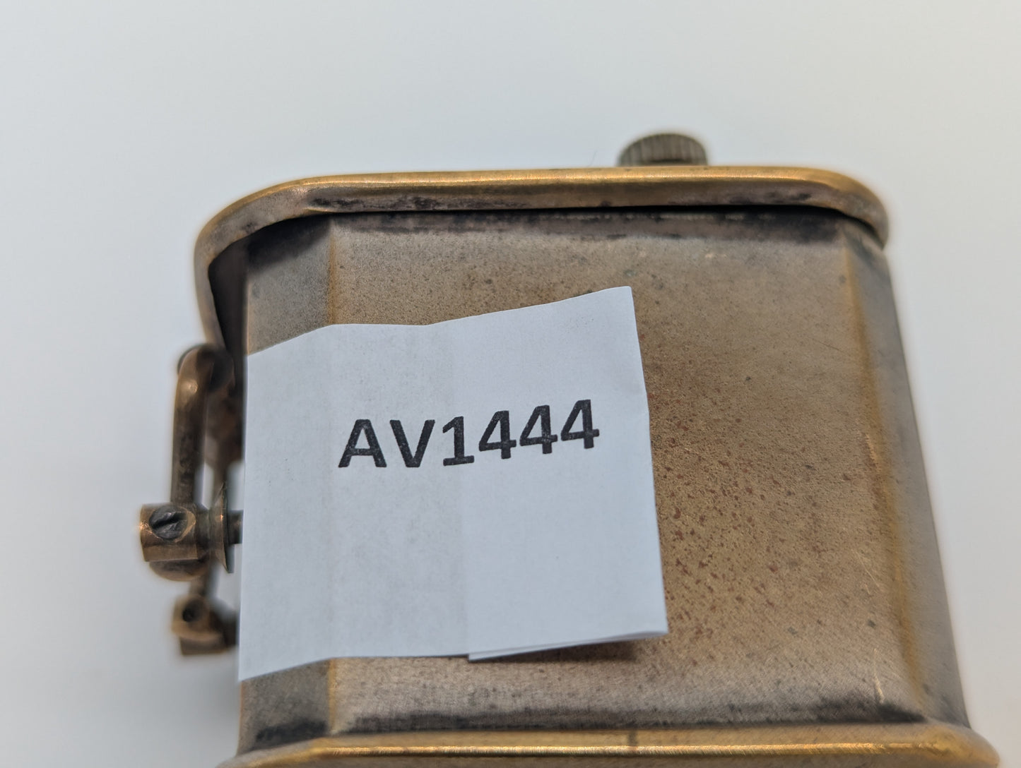 Antiker Französischer Wecker Reisewecker Miniaturuhr Vintage Metall