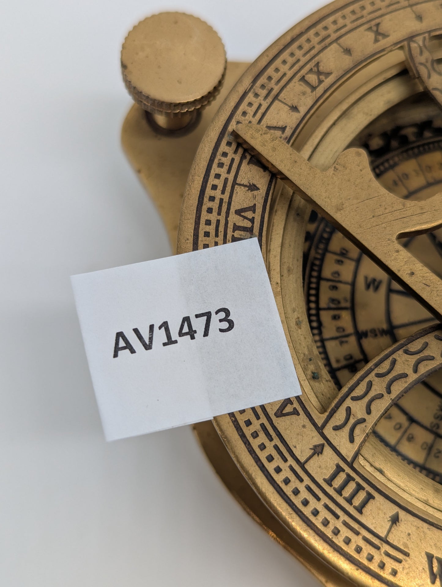 Messing Sonnenuhr mit Kompass West London Maritime Deko Vintage Stil