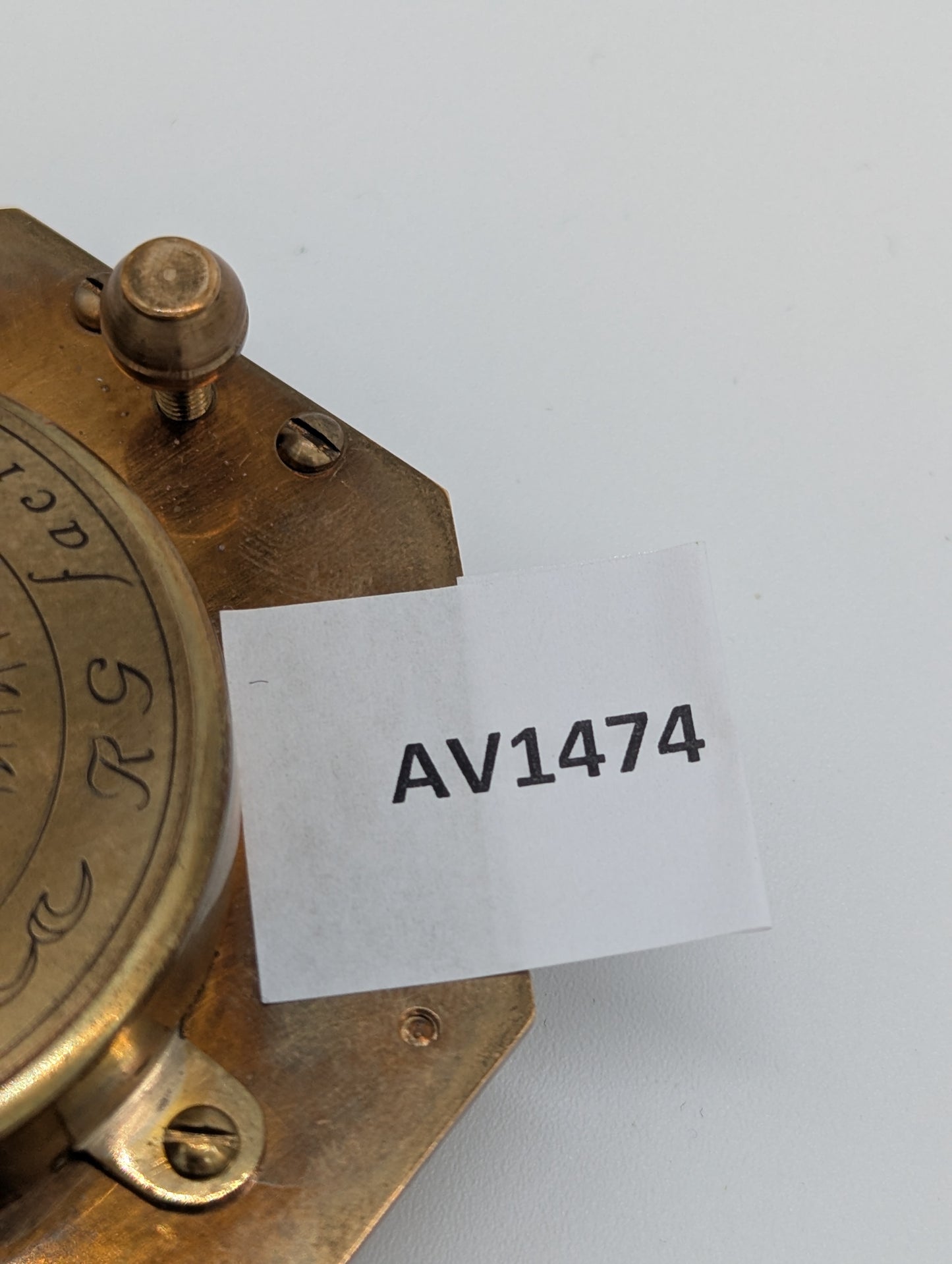 Äquatorialsonnenuhr Augsburger Typ Messing Kompass Maritim Vintage