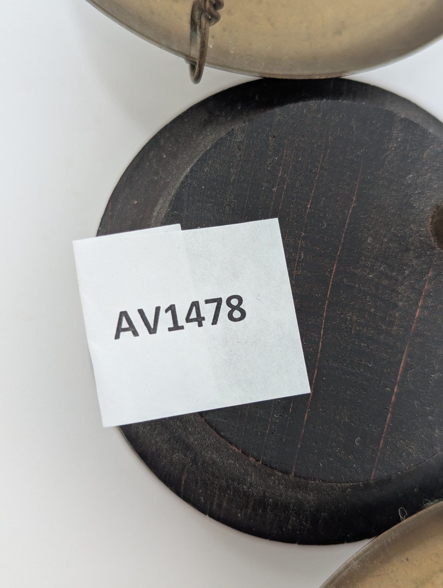 Messingwaage mit Holzsockel Kleine Präzisionswaage Dekoration Vintage