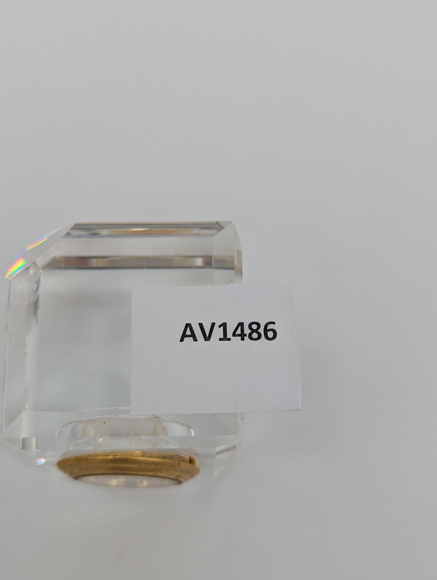 Tischuhr aus Acrylglas mit Goldoptik Quartz Uhr Vintage Dekoration