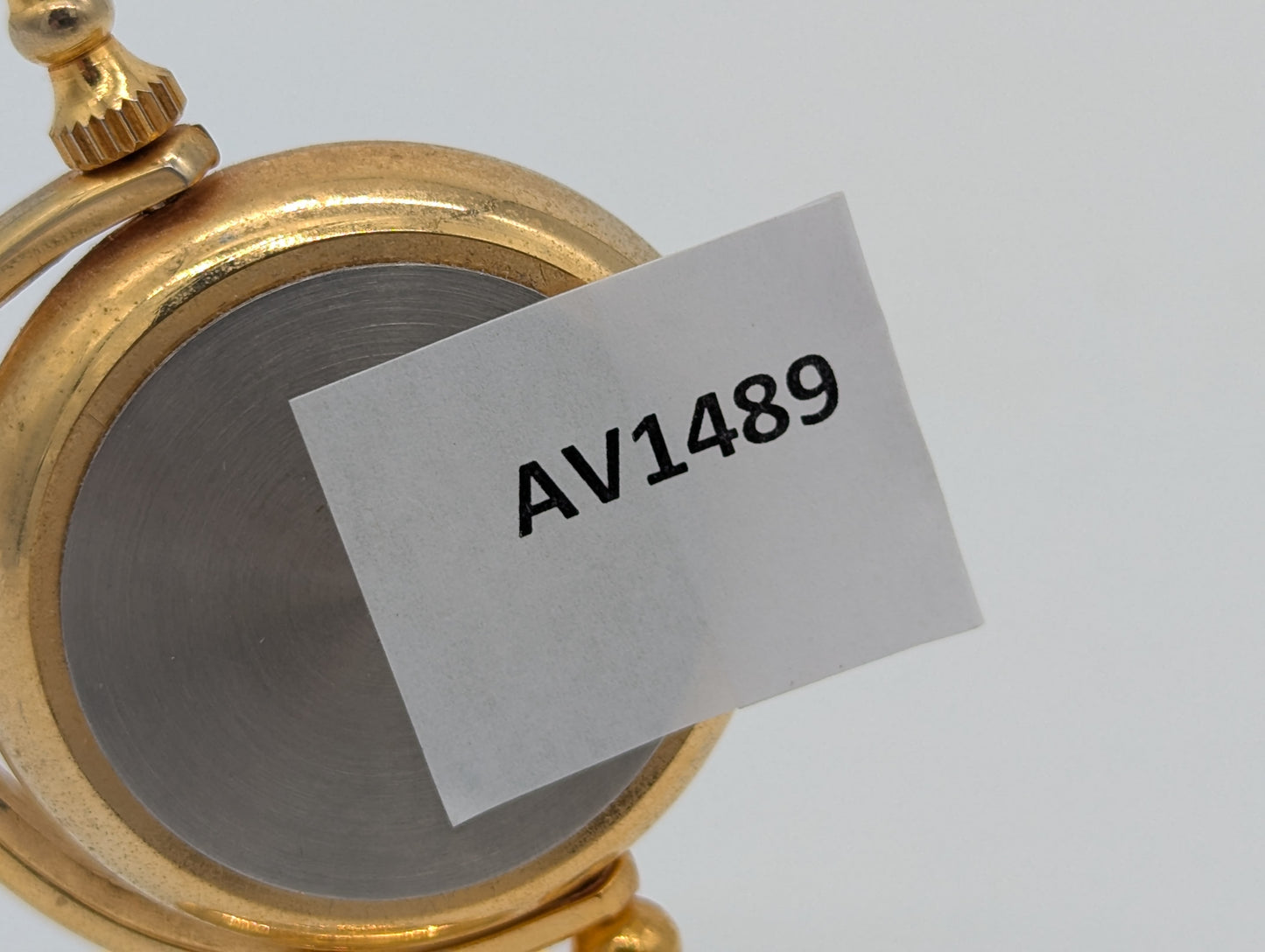 Miniatur Tischuhr Skelettuhr Goldoptik Mechanik Uhr Vintage