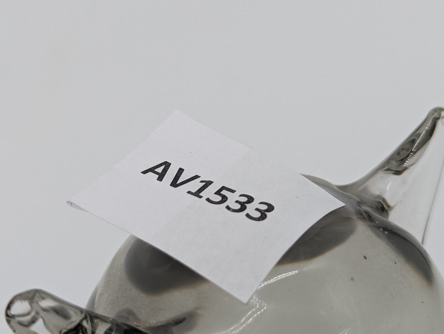 Livio Seguso Murano Glasfigur Katze Rauchglas signiert Italien Designglas