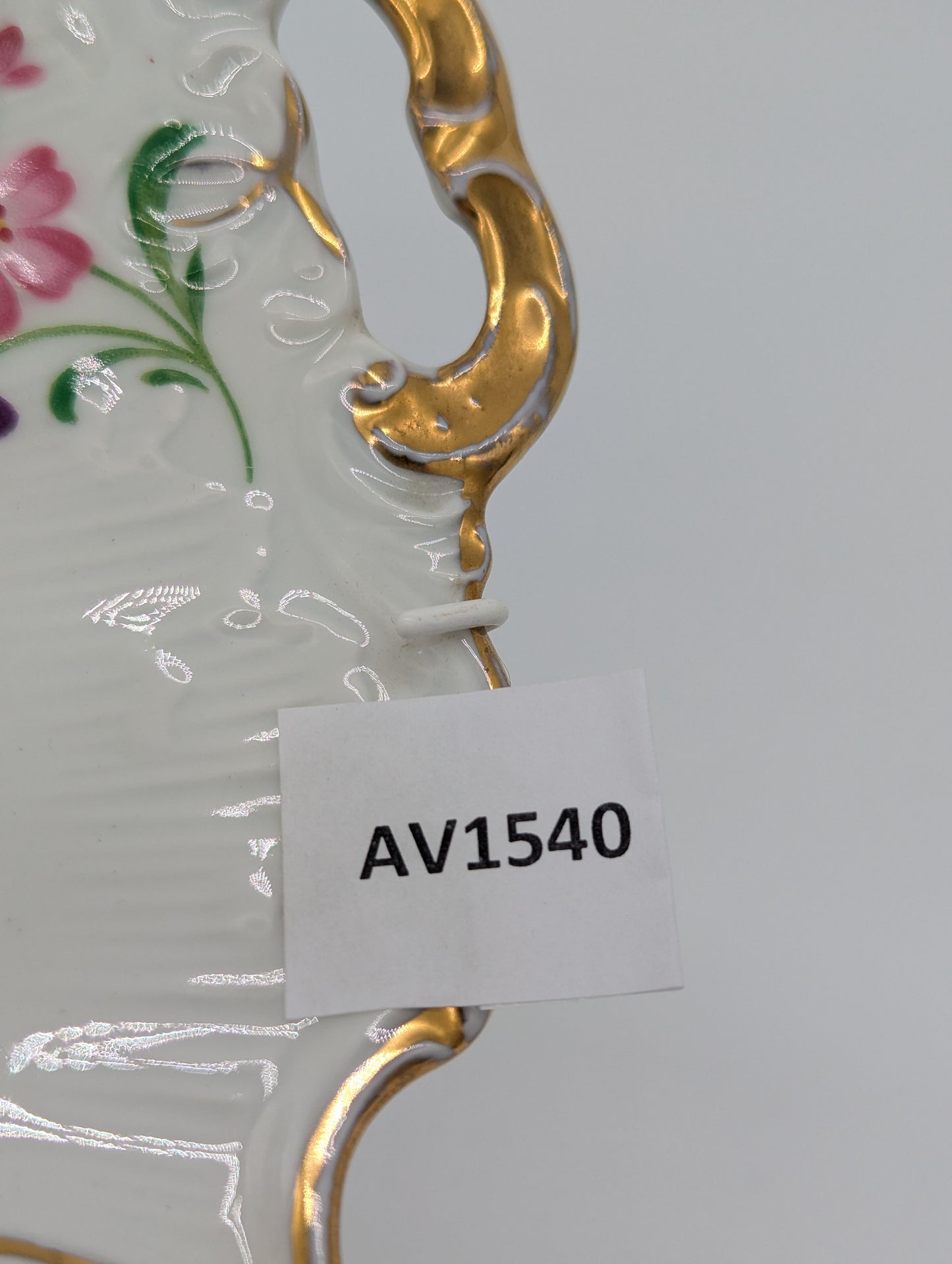 Rosenthal Molière Wandteller Blumendekor Durchbruch vergoldet