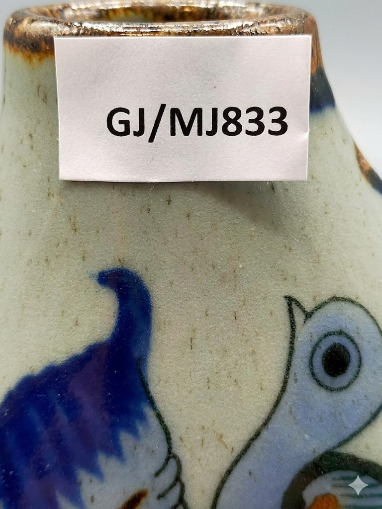 Original El Palomar Mexiko Keramik Set Handbemalte Vase & Krug von Ken Edwards