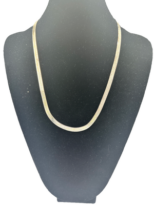 Vintage Silberfarbende Schlangenkette