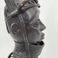 Afrikanische Benin Bronze - Stammesfürst / Oba König auf Thron