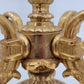Pompöse Bronze Tischlampe, Feuervergoldet