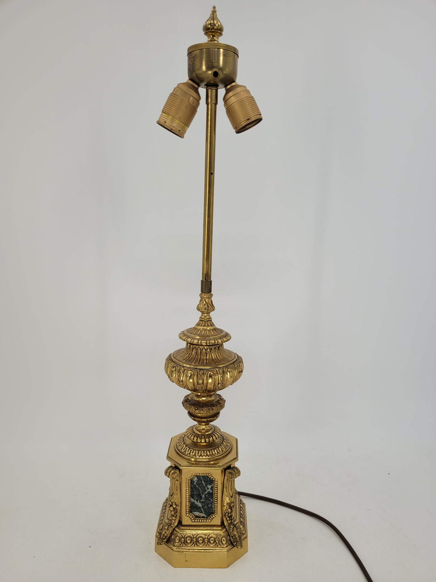 Bronze Tischlampe, Feuervergoldet