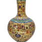 Asiatische Cloisonne Vase Unterseite gestempelt Handarbeit Höhe 54cm