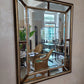 Großer Nienhaus Spiegel mit Facettenschliff, Vintage