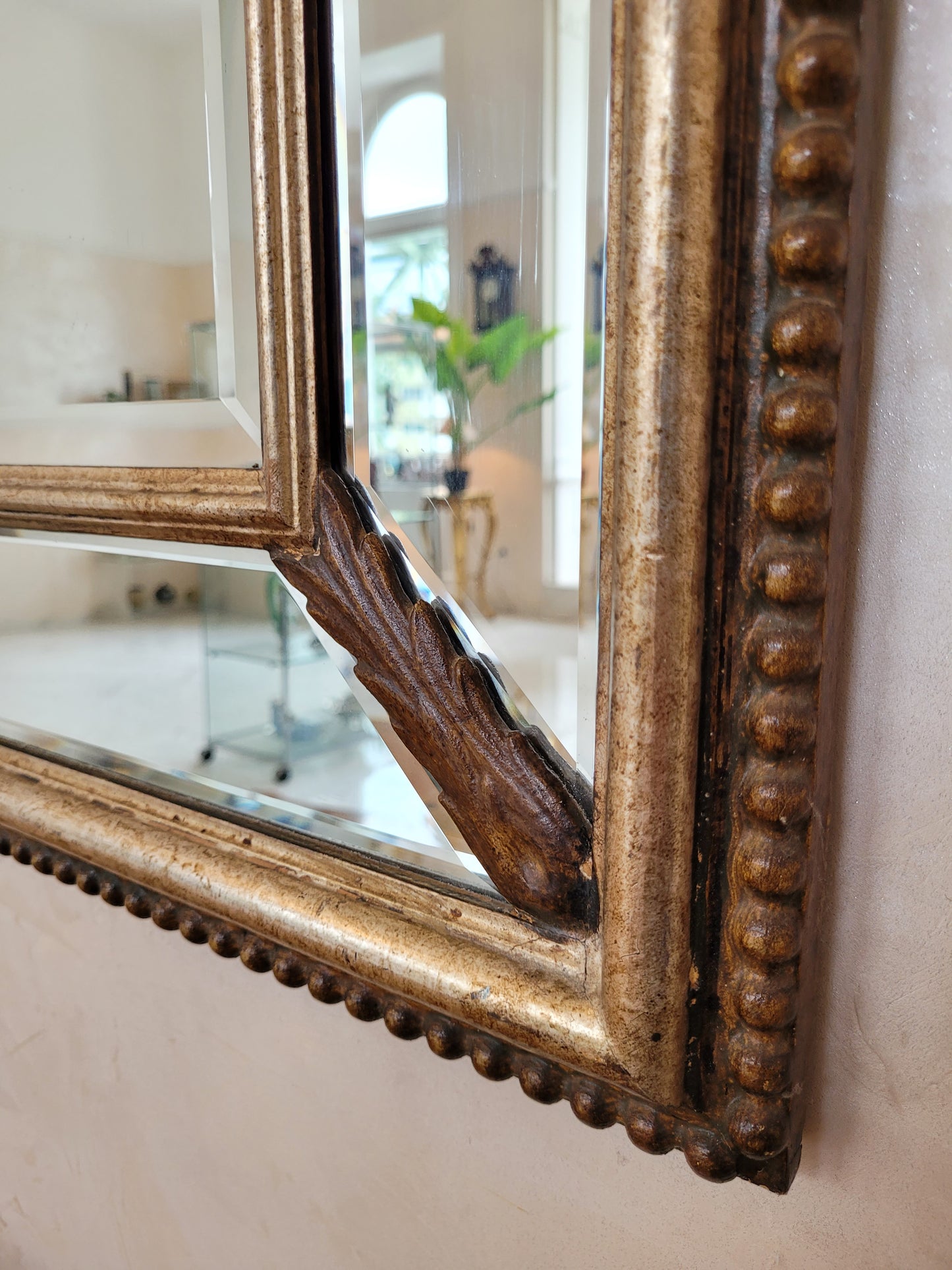 Großer Nienhaus Spiegel mit Facettenschliff, Vintage
