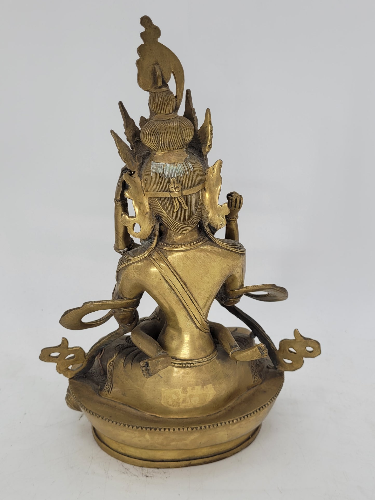 Tibetische Vajradhara Messing Skulptur Ur-Buddha