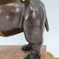 Franz Hermle & Sohn Figurative Kaminuhr Ormolu mit Bronze Elefant