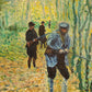 Nach Claude Monet (1840-1926) Ölgemälde die Jagd, Impressionismus