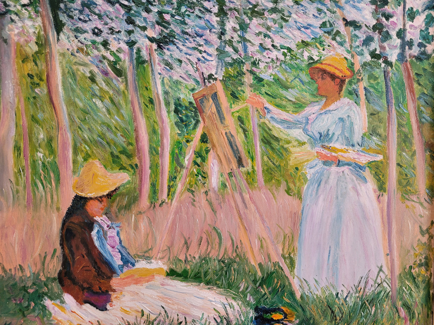 Nach Claude Monet (1840-1926) Ölgemälde In the Woods at Giverny 50x52cm