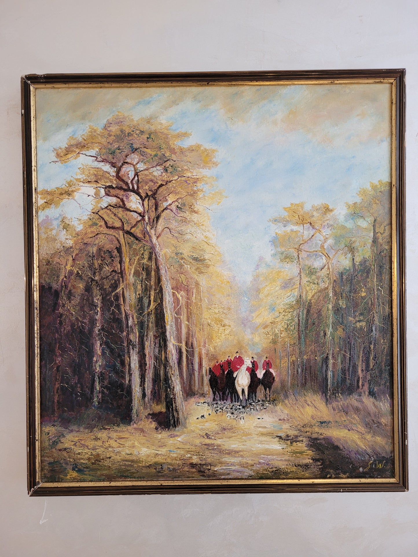 Nach Otto Pippel (1878-1960) Ölgemälde Impressionistische Jagdszene