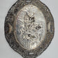 Jugendstil Zierschale, 800er Silber Halbmond mit Krone