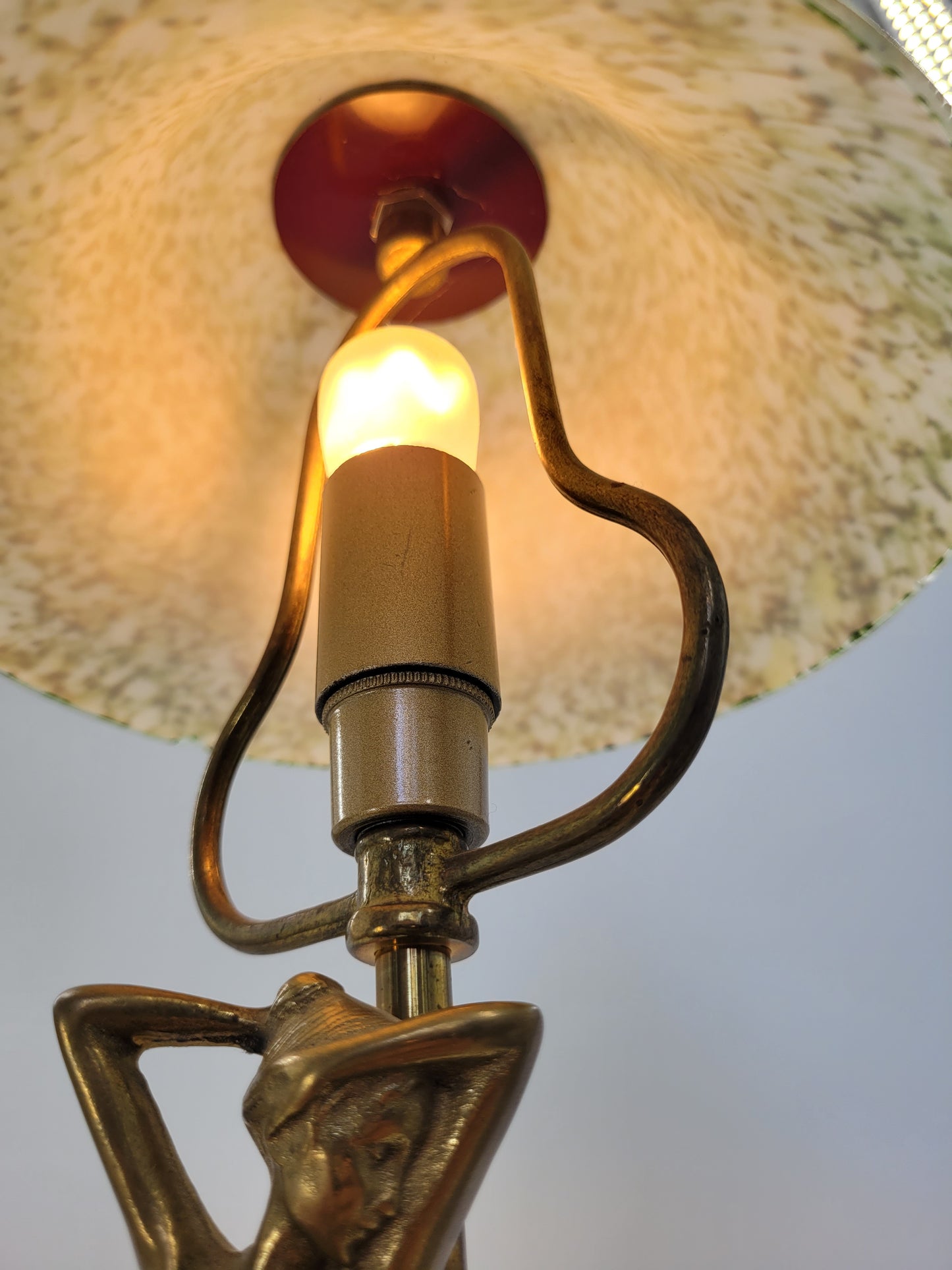Moreau, Art Deco Tischlampe Signiert