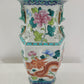 Antike Chinesische Vase Qing-Dynastie 19 Jh. Handbemalt Long Drache