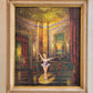 Heinz Münnich (1921-1978) - Ölgemälde Ballerina im Schlosssaal 72x62cm