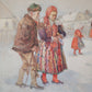Tschechische Schule (XX) Ölgemälde Weihnachtliche Winterlandschaft