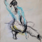 Ulle Hees (1941-2012) Gemälde Farbkreide, Zeichnung Dancing