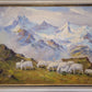 Franz Kornbichler (1909-1980) Ölgemälde Alpenlandschaft 76x108cm