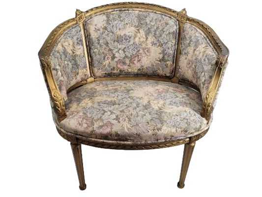 Französischer Canape Sessel Stuhl, Louis XVI